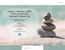 Tablet Screenshot of carolehanson.wrfa.com